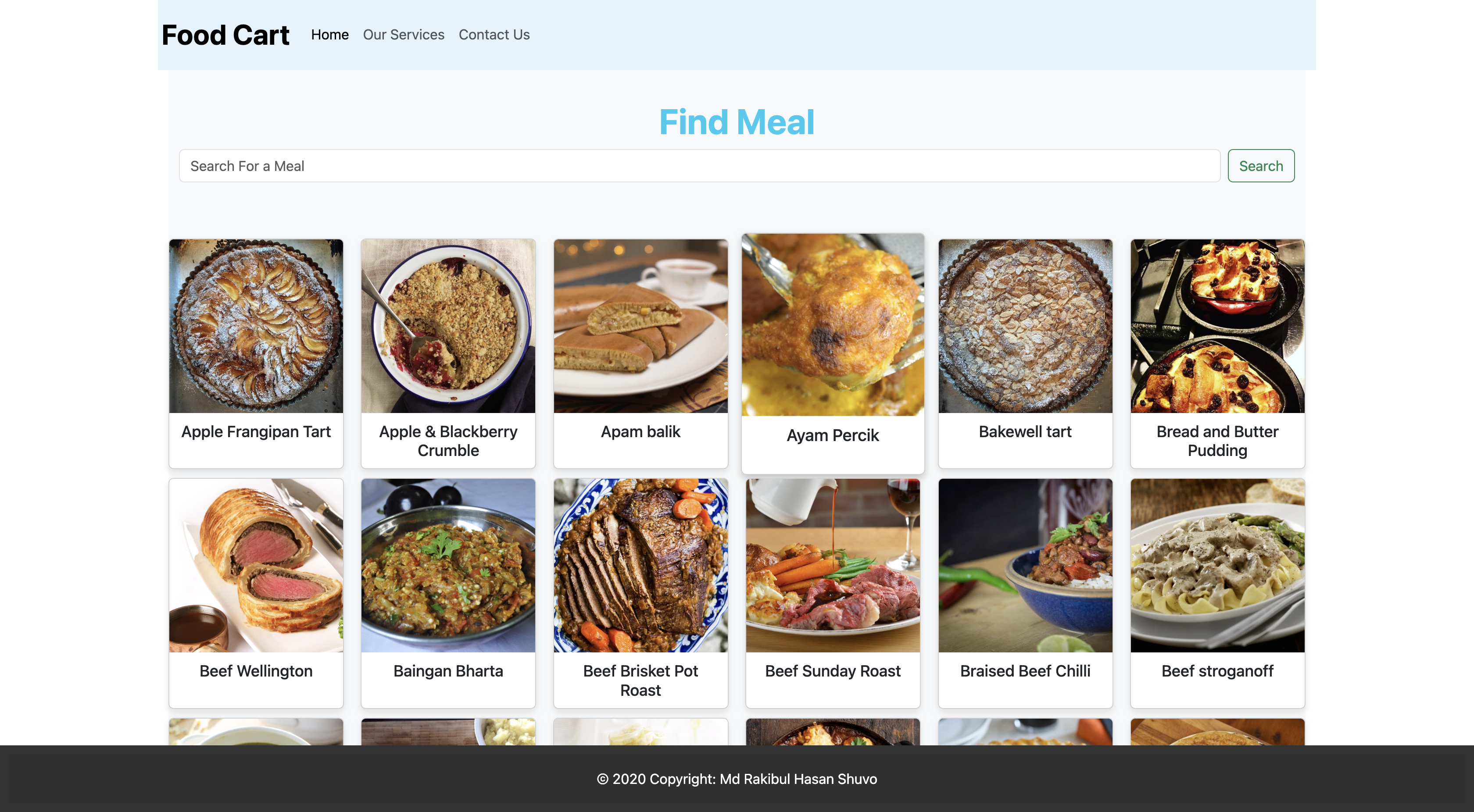 Meal Explorer